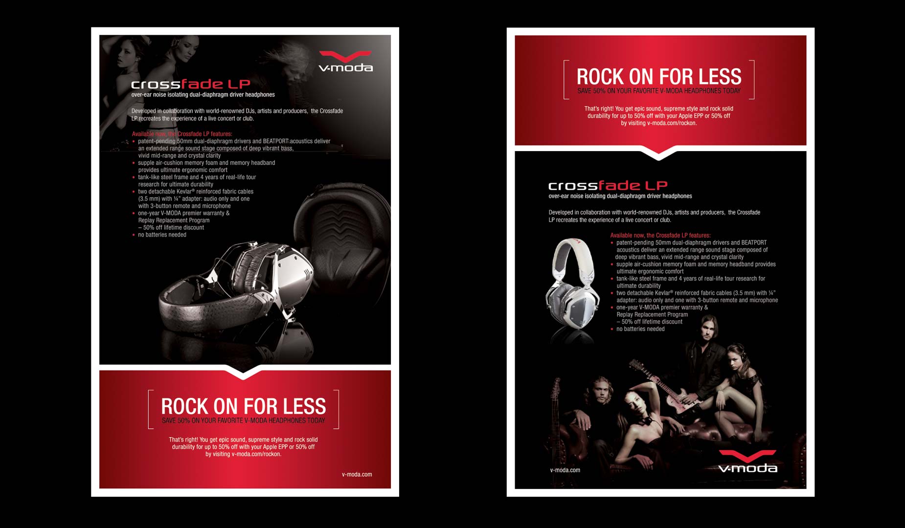 Rock On Full two Page Print Ad