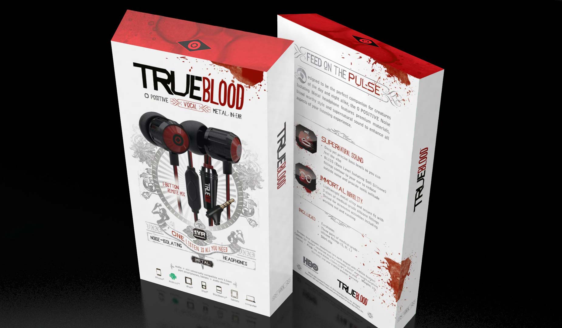 TrueBlood O Positive White Package